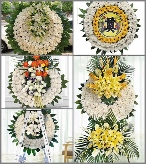 广东梅州市丰顺县黄金镇嶂背村花圈速递