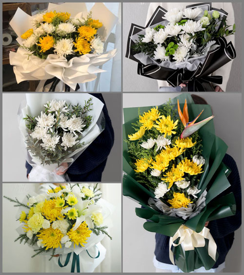 广东梅州市丰顺县黄金镇嶂背村白事花束代送